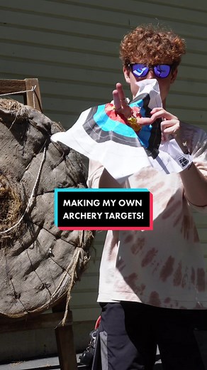 Making my own printable targets! #archery #archer #archerytarget #archerypractice #archerylife #recurvearchery #recurvebow #archerytok #targetpractice