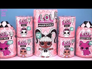 LOL LILS HAIRGOALS FUZZY PETS Makeover Series 5 Surprise DOLLS Unboxing TOY Review