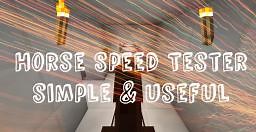 Simple Horse Speed Tester [1.6.2][Schematic] Minecraft Map