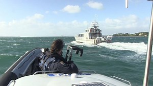 Check this out!! Auckland Police Maritime Unit regularly conduct training exercises. Here's one of the more extreme exercises, a non-compliant vessel boarding. This training ensures our staff are prepared for real life situations to help keep people safe #copsonthewater | New Zealand Police