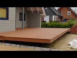 DIY - SCHWEBENDE HOLZTERASSE SELBER BAUEN LÄRCHE -BAUANLEITUNG
