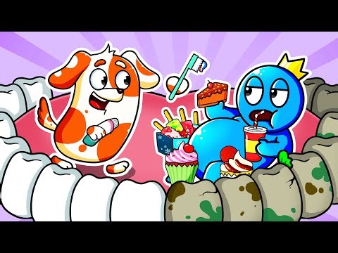 Rainbow Friends 🍬 Crazy Food Challenge: Candy Problem Chaos! | Hoo Doo Police
