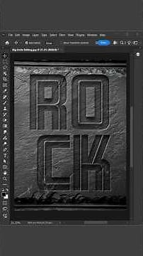 Carved Text Effect - How to Create Stone Engraved Text Effect!