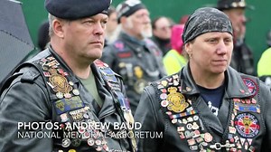 Thousands of motorcyclists rode to the National Memorial Arboretum today for the ninth annual Ride to the Wall. The event raises funds for the National Memorial Arboretum, which is part of The Royal British Legion. | BBC Birmingham