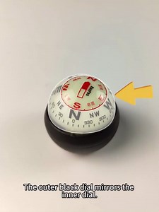 KanPas Dashboard Compass Ball with Double Dials for Cars Boats