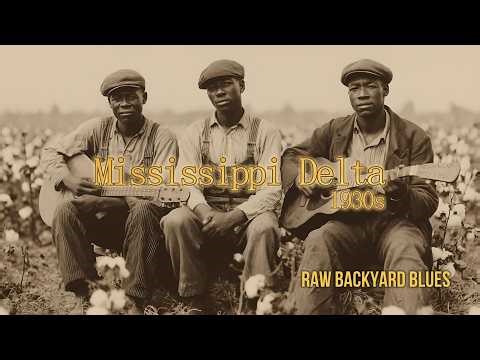 Backyard Blues Session 🎸 Mississippi Delta 1930S — Gritty Acoustic Jam