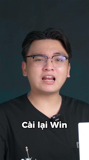 Laptop LỖI = CÀI LẠI WIN ( không thích dùng Linux ) #shorts