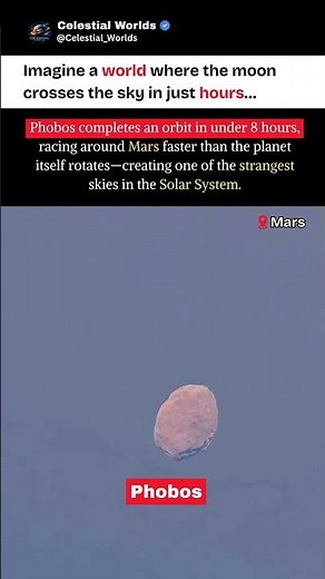Phobos Is Falling Into Mars… And No One Can Stop It 😨 #shorts #space #mystery #science #viral #moon