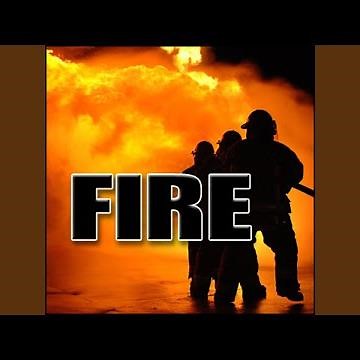 Fire - Burning Building: Crackly Fire with Various Bursts Fire Scenes, Fires & Flames