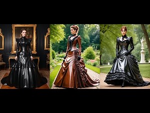 Victorian-Inspired Leather Gowns – A Timeless Blend of History & Style #leather #victorian #fashion