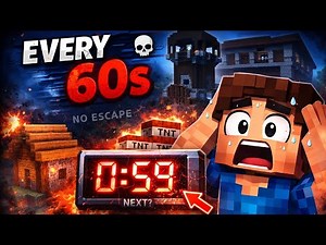 Minecraft, But a Random Structure Spawns Every 60 Seconds… 😨