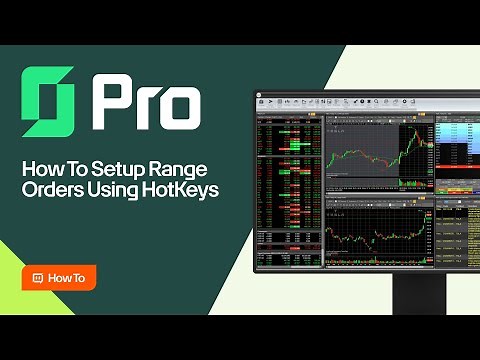 ZeroPro | How To Setup Range Orders Using HotKeys