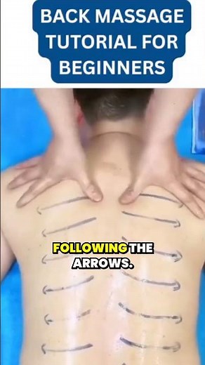 Simple BACK MASSAGE TUTORIAL FOR BEGINNERS 💆 Learn in 50 Seconds! #MassageTutorial