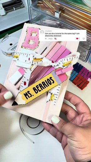 Creative Teacher Name Tags Tutorial with Cricut