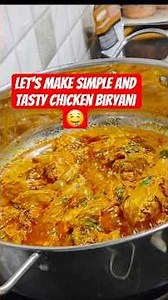 let's make simple and tasty chicken biryani🤤 #cooking #shorts #dailyvlog #minivlog #biryani #nonveg
