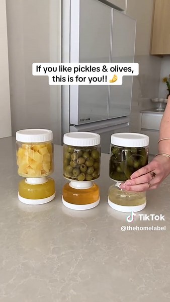 Innovative Hourglass Pickle Storage Solution