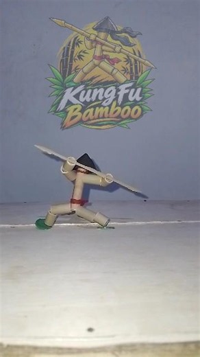 Amazing play bamboo kung fu #bamboo #kungfu #shorts