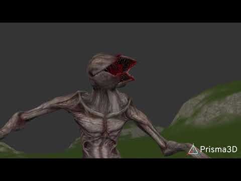 My first demogorgon animation (it does look ok but its kinda weird of it just moving like this.)