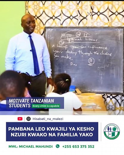 Moja ya kosa tunalofanya wazazi ni kuwaona watoto wetu bado wadogo na tutaongea nao mambo serious wakiwa wakubwa....TUNAKOSEA SANA. Taarifa muhimu inabid wazipate mapema,wakiwa wakubwa waanze kuzitumia. Wiki hizi 2 za likizo ya September nimezidedicate kwa wanafunzi wa std 5 na 6 .This time nitawasaidia sana kwenye somo la hisabati pamoja na TABIA YA WAO WENYEWE KUPENDA KUJISOMEA. Kumsajili mwanao piga 0653-375352 Program hii inafanyikia ofisini kwetu Salasala-DSM #BEASTMODEACTIVATED | Hisabati 
