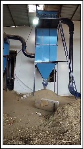 Pulse Jet Dust Collector with air compressor & rotary valve