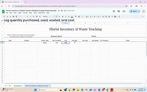 Florist Inventory & Waste Tracker | Reduce Floral Waste | Flower Stock Spreadsheet - Etsy Australia
