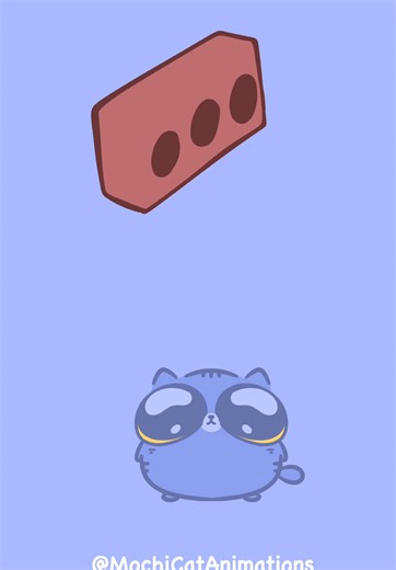 Tennis time with Mochi 🎾 explosion 💥 #cat #cute #kawaii #animation | Tennis