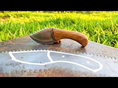 DIY Knife Forging From Repurposed Tools | Full Build Process