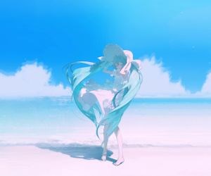 Hatsune Miku Beach Live Wallpaper