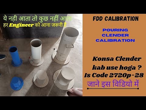 Calibration of Sand Pouring Cylinder FDD Test is Code 2720 p- 28