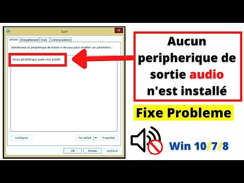 aucun peripherique audio n'est installé