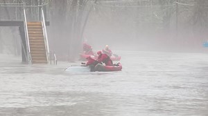 RAIN IS ENDING BUT DANGER REMAINS: we just obtained this video from the City of Snoqualmie, showing one of several water rescues we're tracking around the region: motorists, pedestrians, and even a few cows in need of assistance amid the wide-spread flooding. LIVE COVERAGE begins at 4pm. MORE INFORMATION: https://www.q13fox.com/news/roads-closed-due-to-flooding-slides-after-heavy-rain-hits-western-washington 🎥: City of Snoqualmie | FOX 13 Seattle