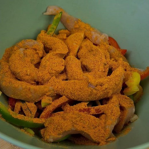 Kip fajita's uit de Airfryer