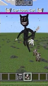 O CARTOON CAT MAIS FORTE GOI ADICIONADO NO MINECRAFT PE. #shorts
