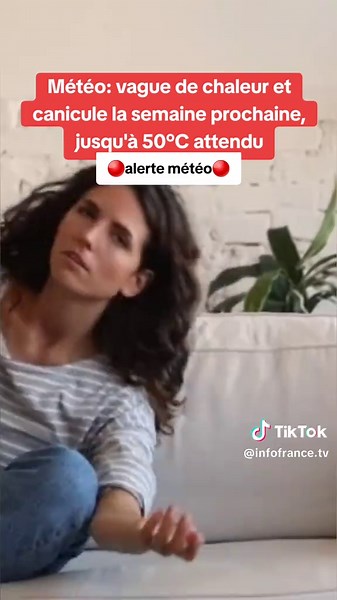 Météo: vague de chaleur et canicule la semaine prochaine, jusqu'à 50°C attendu #meteo #chaleur #canicule #alerte #meteofrance #actu #actualite
