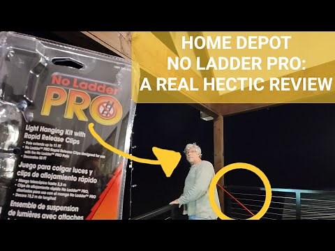 No Ladder Pro Light Hanging Kit from Home Depot| A Real Hectic Review
