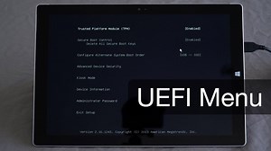 [中字 | Nobel Tech] Surface Pro 3 UEFI引导菜单