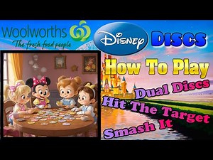 Woolworth Disney Discs | How To Play - Dual Discs, Hit The Target & Smash It