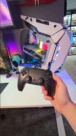Playing Games on my PC W/ a PS5 DualSense Controller! 🎮💙 #DualSense #PCGaming #PlayStation #PS5 #ad