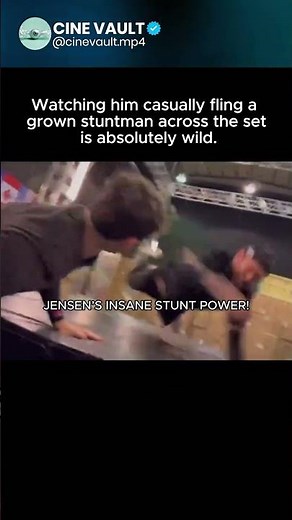 Jensen Ackles flings stuntman on set! 📉😱 | #Shorts
