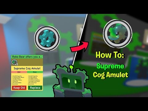 How To Get The Supreme Cog Amulet - Bee Swarm Simulator | Roblox