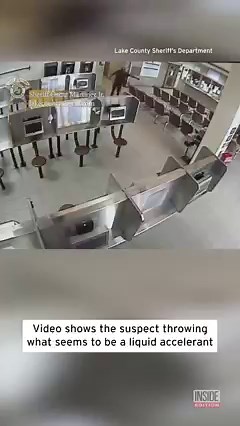 The lobby of a jail went up in flames. The Lake County Sheriff’s Office in Indiana says a visitor had started the fire. #lakecounty #indiana #caughtoncamera | Inside Edition