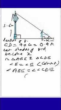 A Girl of Height 90 cm is Walking Away | Lamp post 3.6 m | Speed of Girl 1.2 m/s | Girl Shadow?