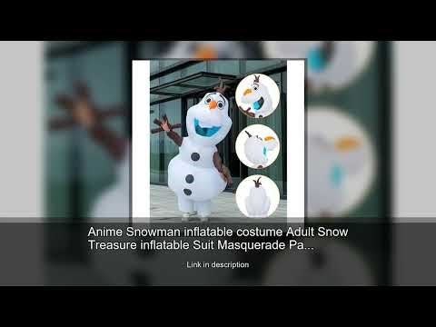 Anime Snowman inflatable costume Adult Snow Treasure inflatable Suit Masquerade Party Halloween