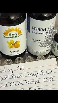 Biblical anointing oil recipe