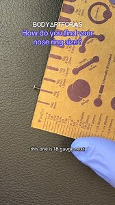 2K views · 15 reactions | Not sure what nose ring size you need for your nostril piercing? We’ll show you how to measure your nose for a nose ring. Ready to shop for nose piercing jewelry? Shop at https://bodyartforms.com/products.asp?jewelry=nose-ring | Bodyartforms | Facebook