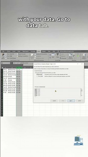 How to Split Text into Multiple Columns in Excel (Text to Columns) #excel #microexcel