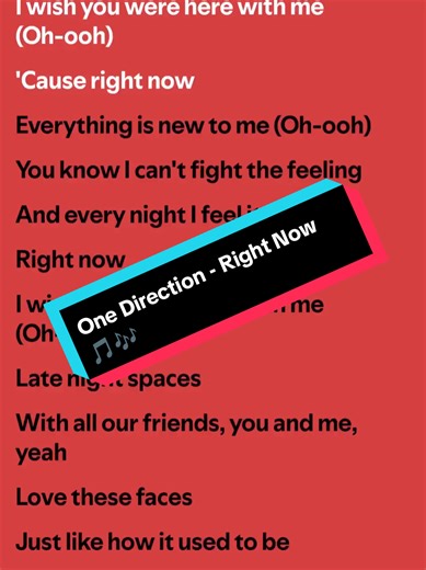 One Direction - Right Now: Lyrics & Meaning