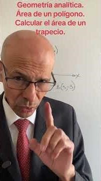 Analytic geometry. Area of ​​a polygon. Calculate the area of ​​a trapezoid given the coordinates