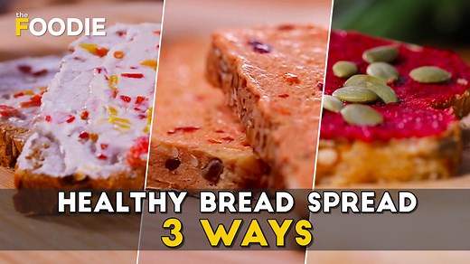 Healthy Bread Spread 3 Ways | Homemade Bread Spread Recipe | How to make bread spreads at home