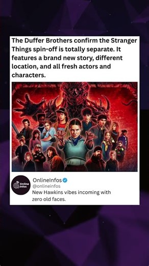 The Duffer Brothers confirm the Stranger Things spin-off is totally separate.